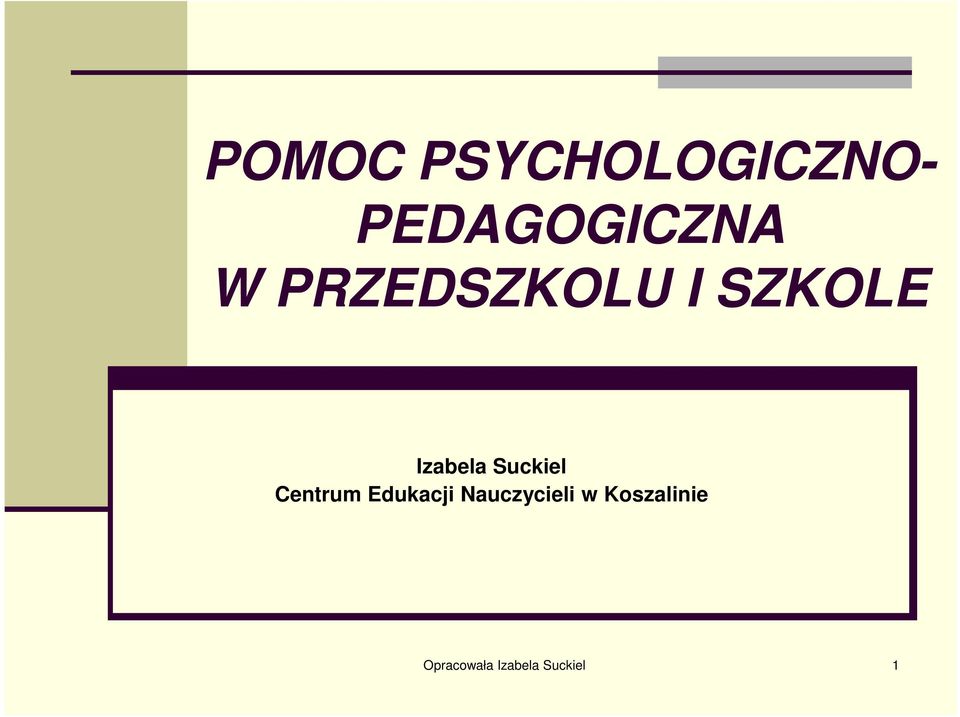 SZKOLE Izabela Suckiel