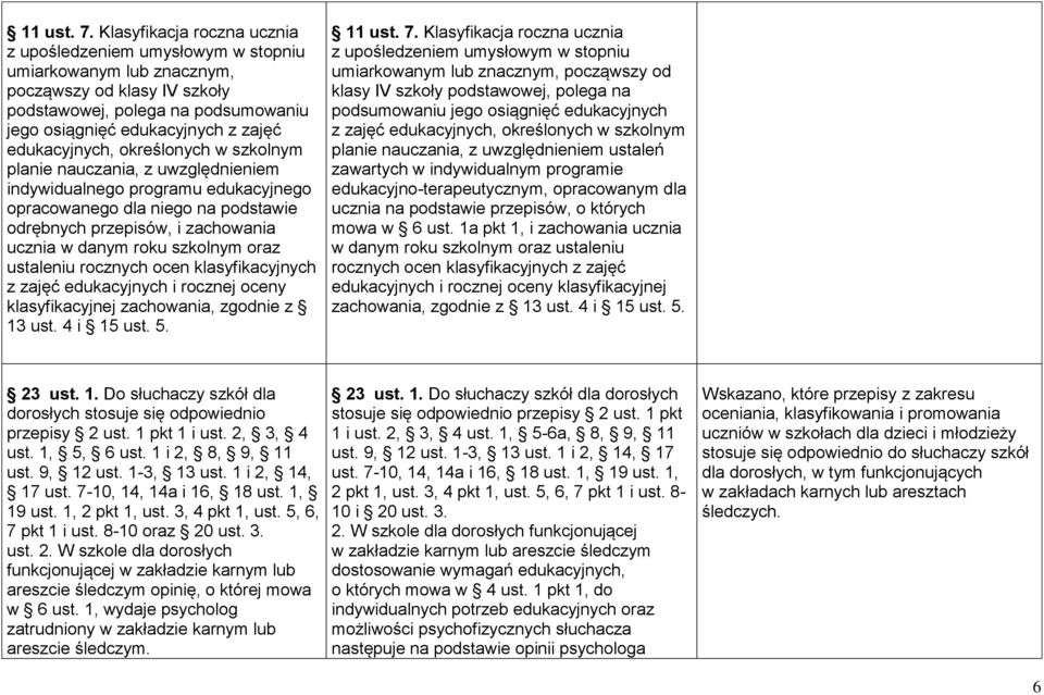 edukacyjnych, określonych w szkolnym planie nauczania, z uwzględnieniem indywidualnego programu edukacyjnego opracowanego dla niego na podstawie odrębnych przepisów, i zachowania ucznia w danym roku