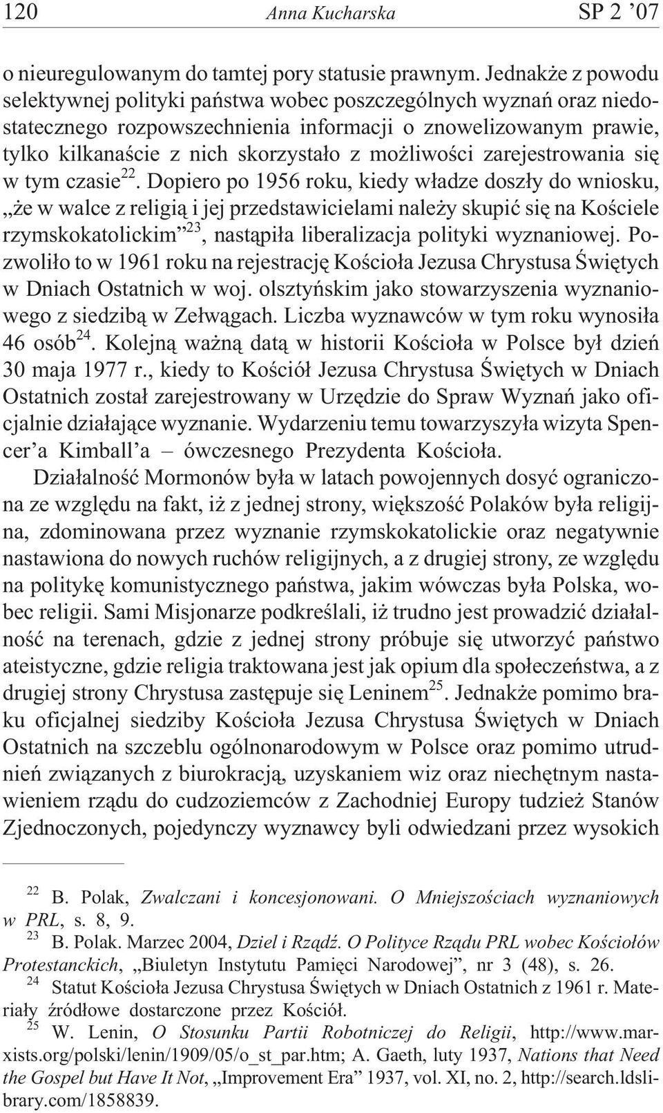 liwoœci zarejestrowania siê w tym czasie 22.