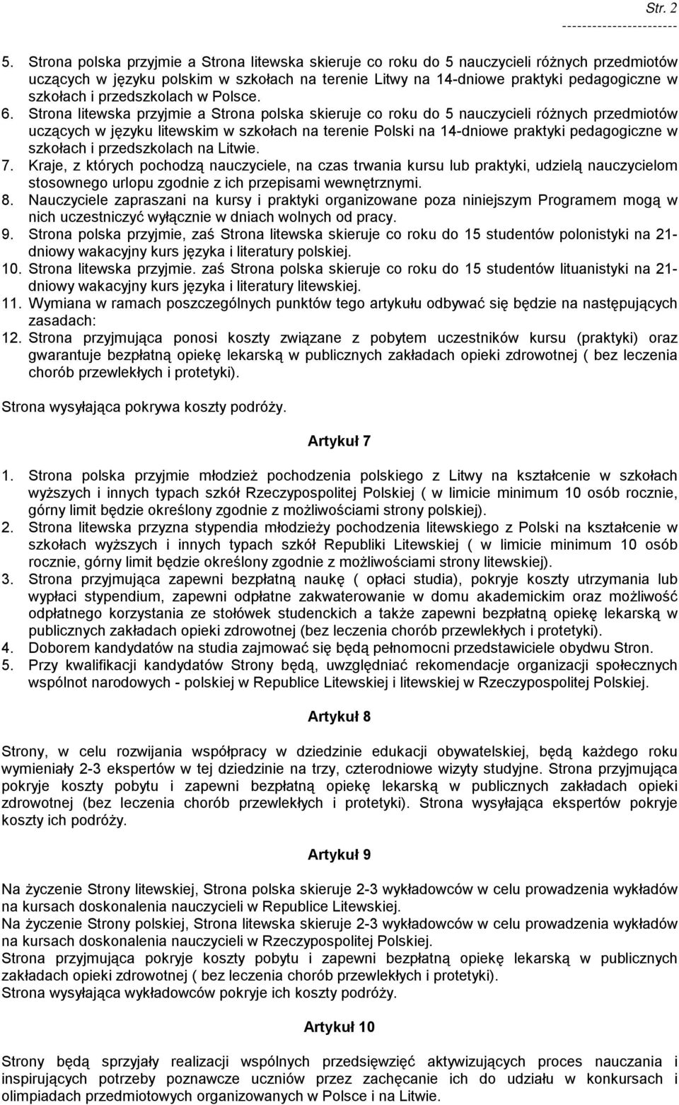przedszkolach w Polsce. 6.