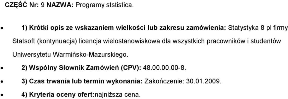 pl firmy Statsoft (kontynuacja) licencja wielostanowiskowa dla wszystkich