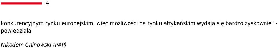 rynku afrykańskim wydają się