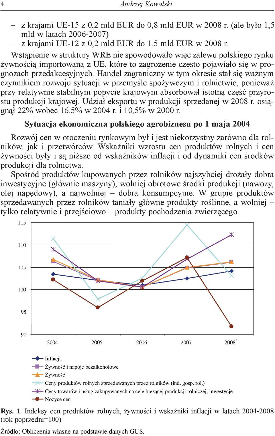 Handel zagraniczny w tym okresie stał się ważnym czynnikiem rozwoju sytuacji w przemyśle spożywczym i rolnictwie, ponieważ przy relatywnie stabilnym popycie krajowym absorbował istotną część