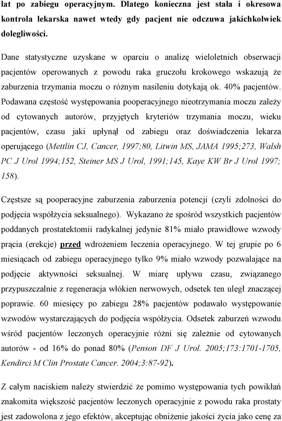 40% pacjentów.