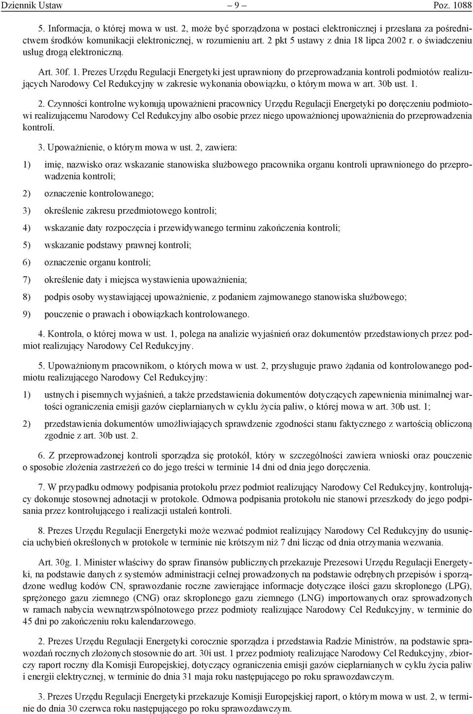 lipca 2002 r. o świadczeniu usług drogą elektroniczną. Art. 30f. 1.