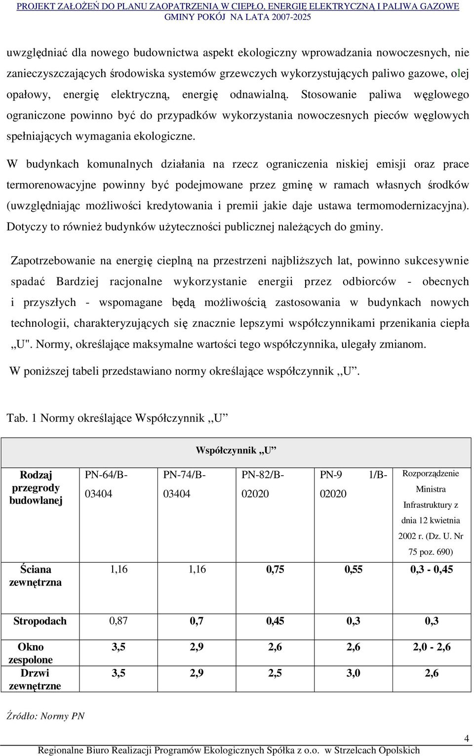 W budynkach komunalnych działania na rzecz ograniczenia niskiej emisji oraz prace termorenowacyjne powinny być podejmowane przez gminę w ramach własnych środków (uwzględniając moŝliwości kredytowania