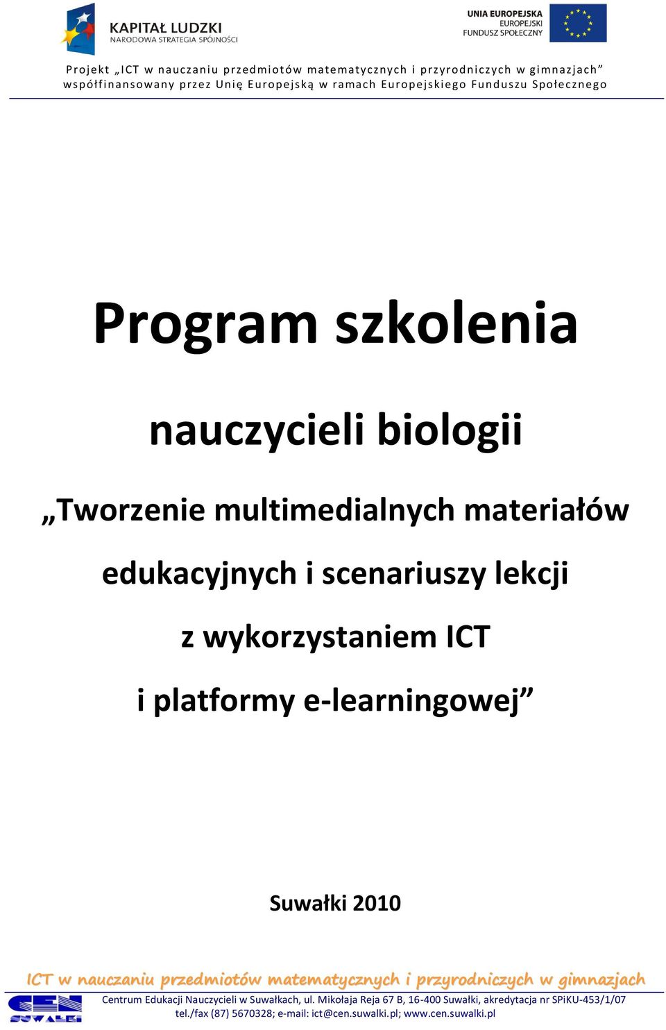 edukacyjnych i scenariuszy lekcji z