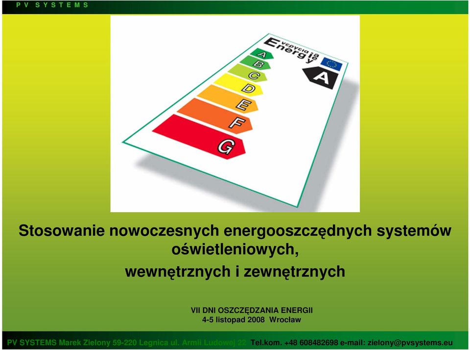 oświetleniowych, wewnętrznych i