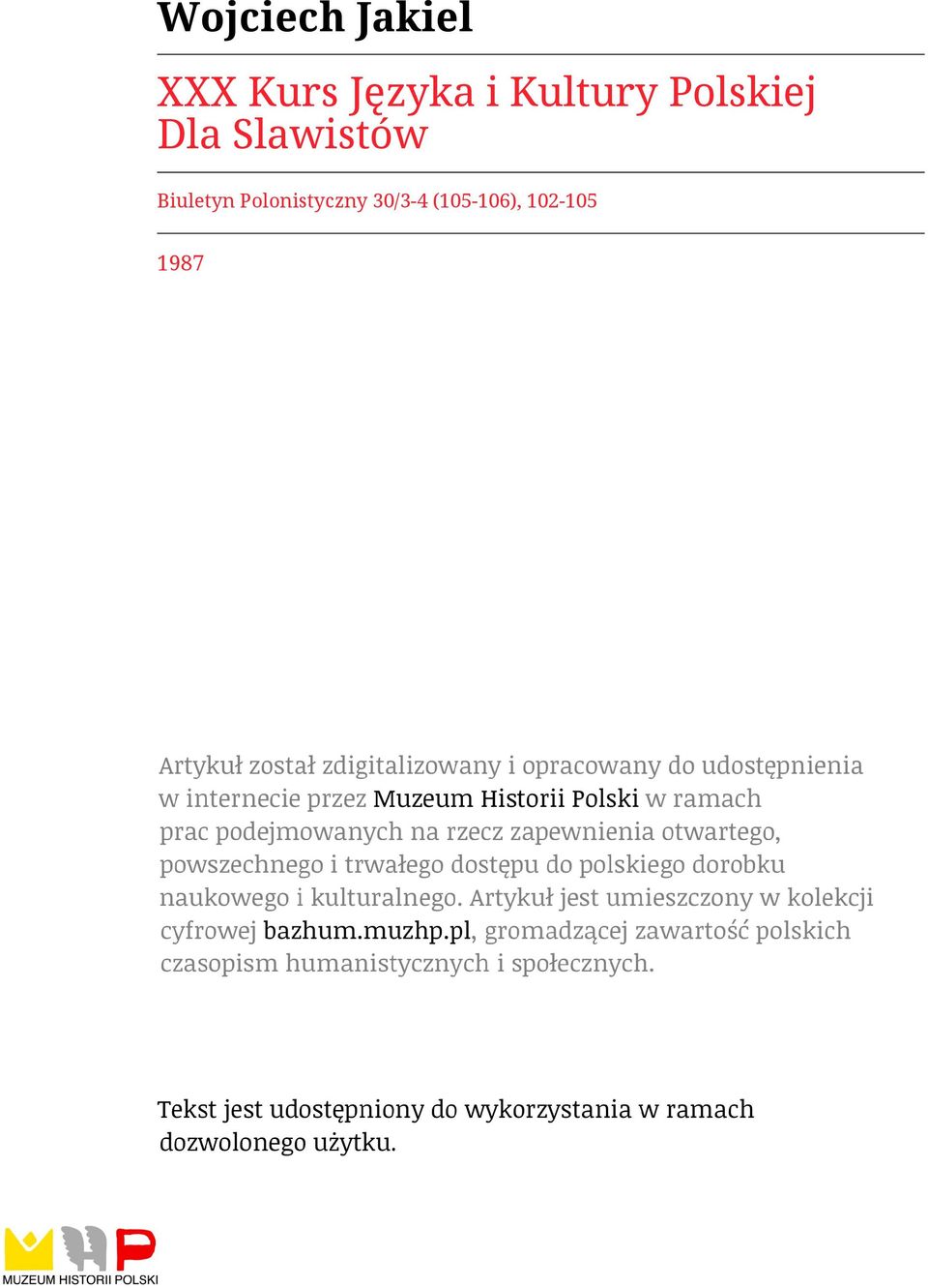 Slawistów Biuletyn