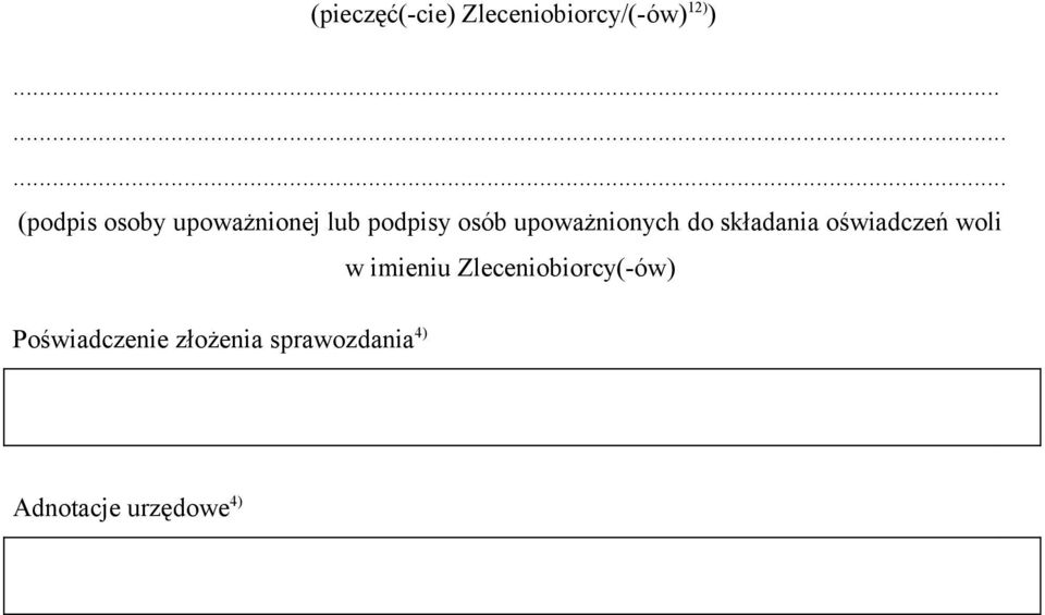 upoważnionych do składania oświadczeń woli w imieniu