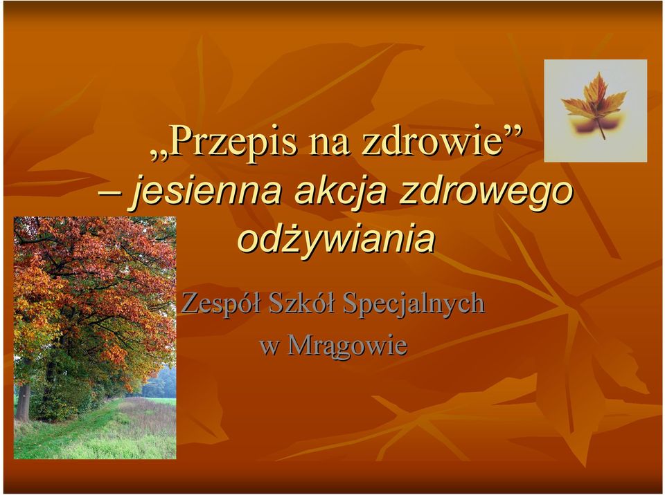 zdrowego odżywiania