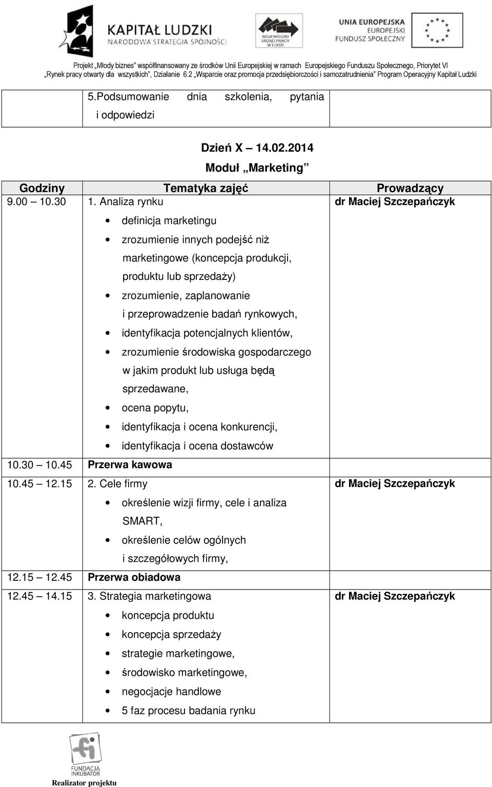 rynkowych, identyfikacja potencjalnych klientów, zrozumienie środowiska gospodarczego w jakim produkt lub usługa będą sprzedawane, ocena popytu, identyfikacja i ocena konkurencji, identyfikacja i