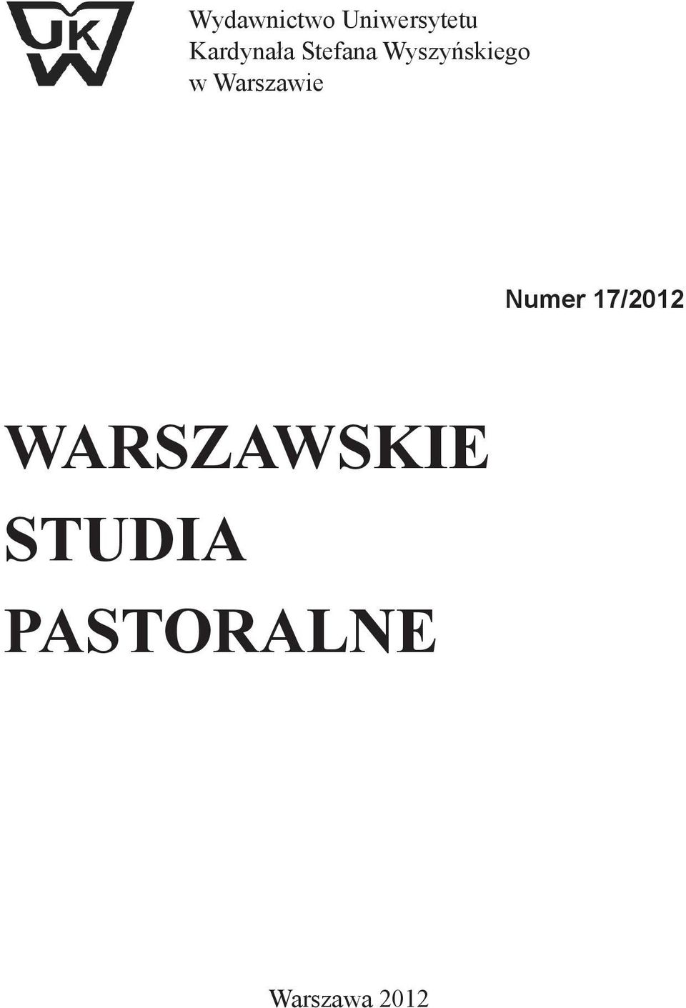 Warszawie Numer 17/2012 15/2012