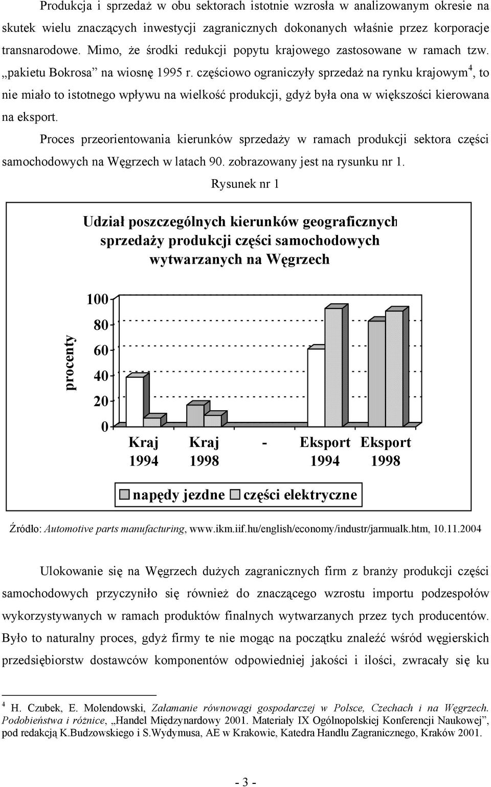 częściowo ograniczyły sprzedaż na rynku krajowym 4, to nie miało to istotnego wpływu na wielkość produkcji, gdyż była ona w większości kierowana na eksport.