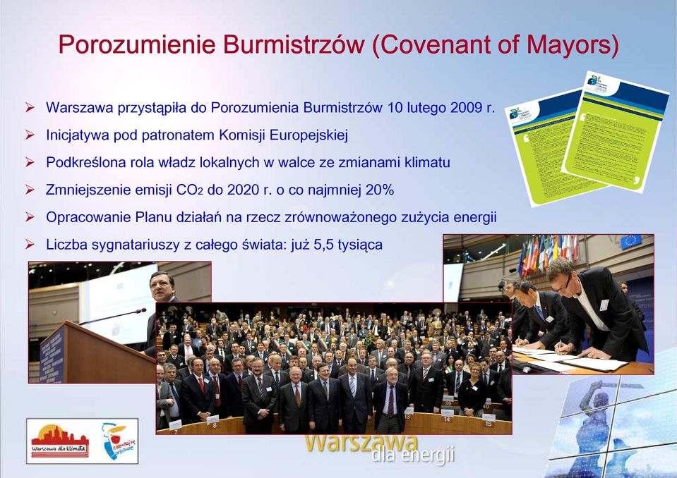Inicjatywa pod patronatem Komisji Europejskiej Podkre lona rola w adz lokalnych w walce ze