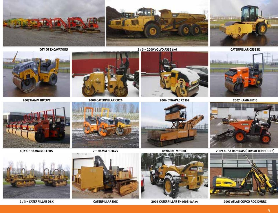 HAMM HD14VV DYNAPAC MF300C 2009 AUSA D175RMS (LOW METER HOURS) 2 / 3