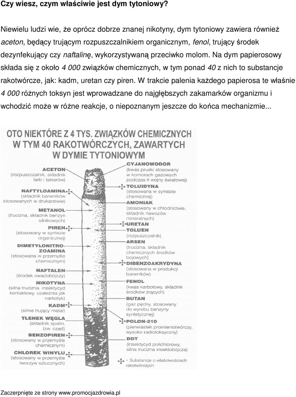 dezynfekujący czy naftalinę, wykorzystywaną przeciwko molom.
