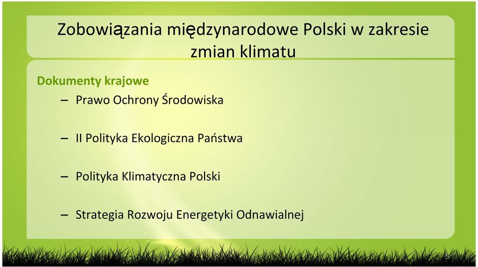 II Polityka Ekologiczna Państwa Polityka