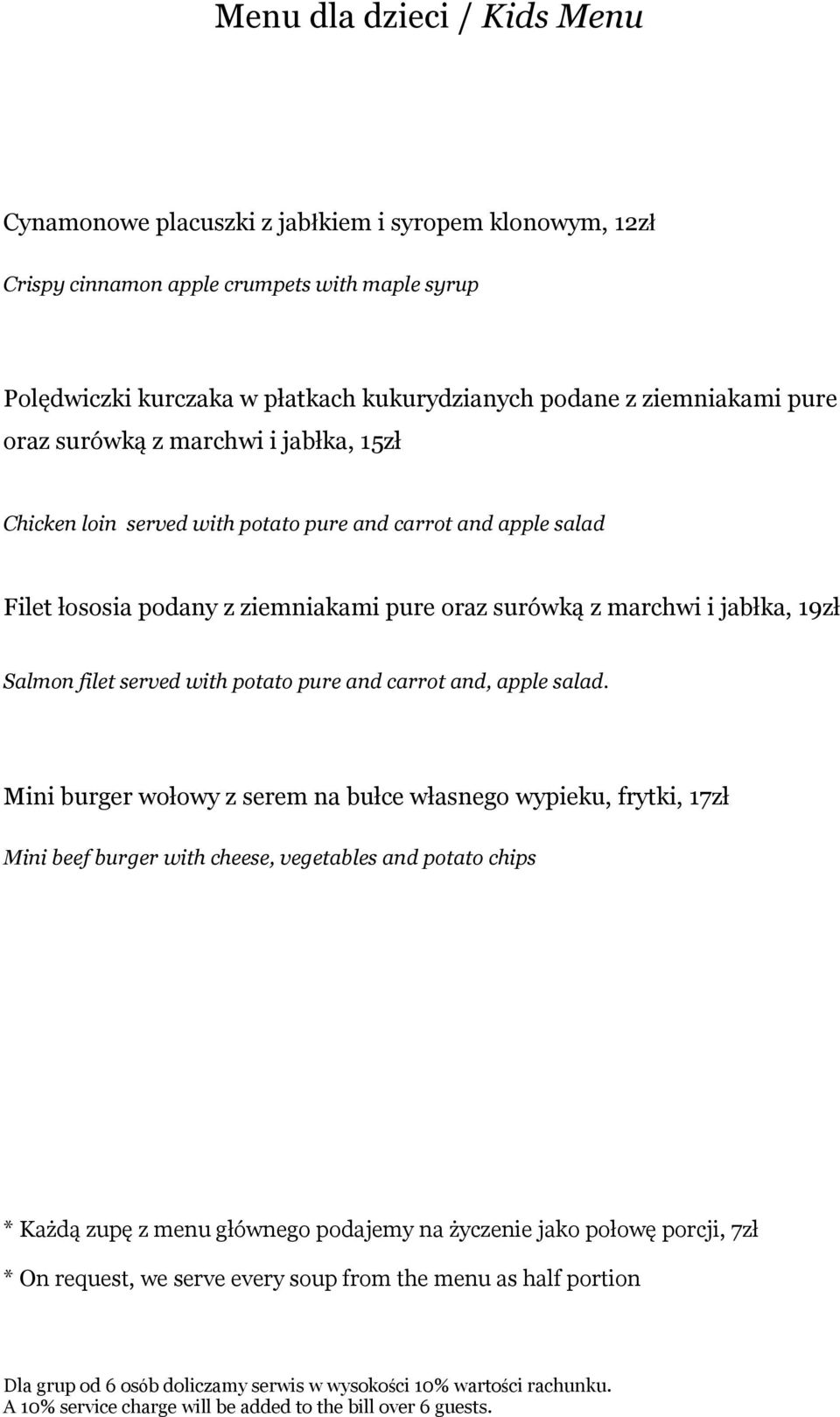 pure oraz surówką z marchwi i jabłka, 19zł Salmon filet served with potato pure and carrot and, apple salad.
