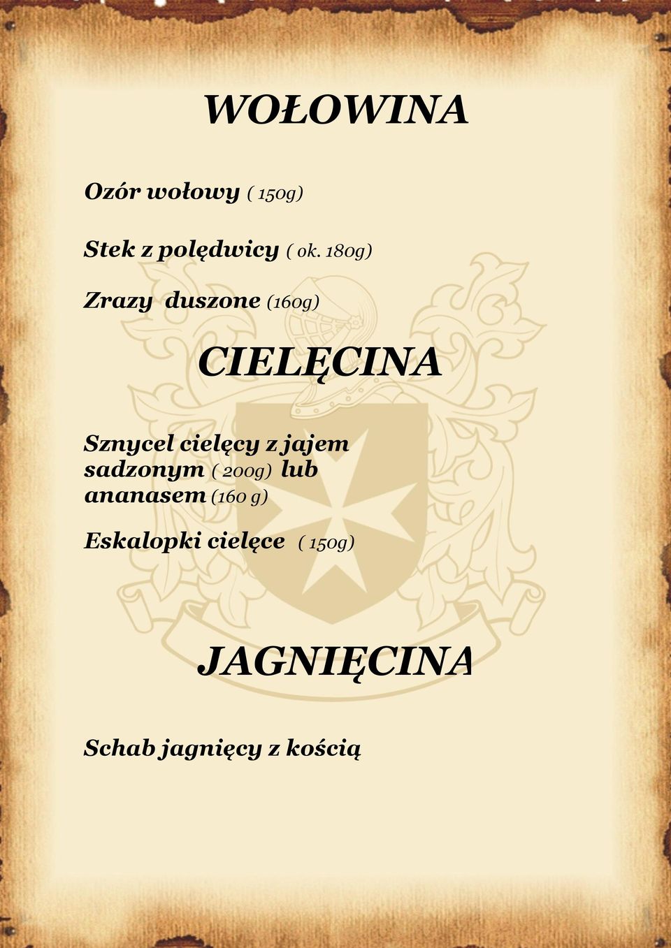 z jajem sadzonym ( 200g) lub ananasem (160 g)
