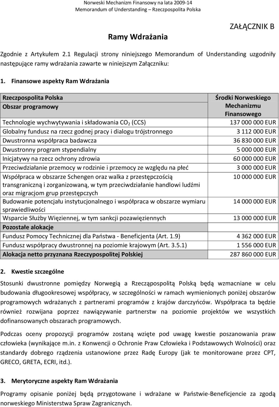 współpraca badawcza Dwustronny program stypendialny Inicjatywy na rzecz ochrony zdrowia Przeciwdziałanie przemocy w rodzinie i przemocy ze względu na płeć Współpraca w obszarze Schengen oraz walka z