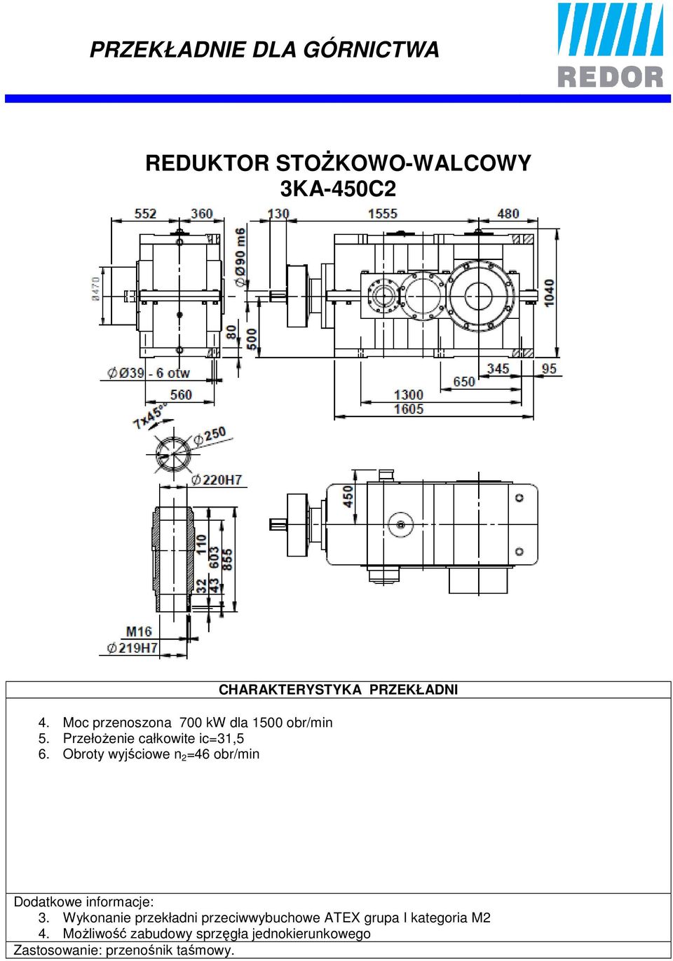 Przełożenie całkowite ic=31,5 6.