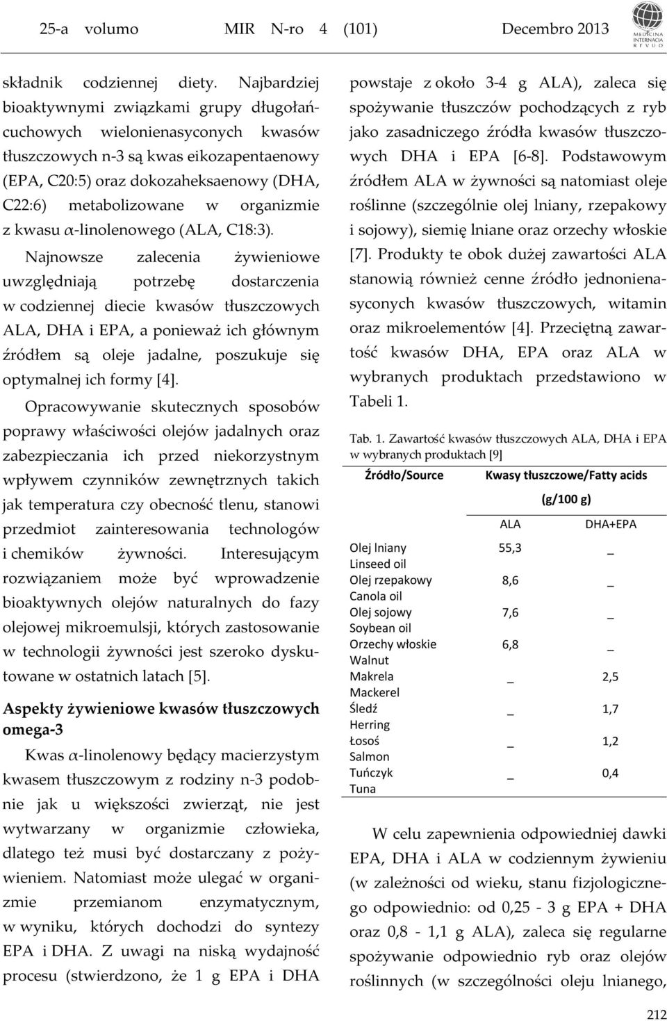 organizmie z kwasu α-linolenowego (ALA, C18:3).