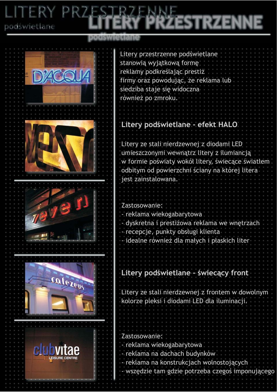 na której litera jest zainstalowana.