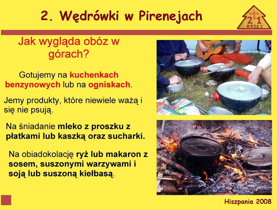 Jemy produkty, które niewiele ważą i się nie psują.