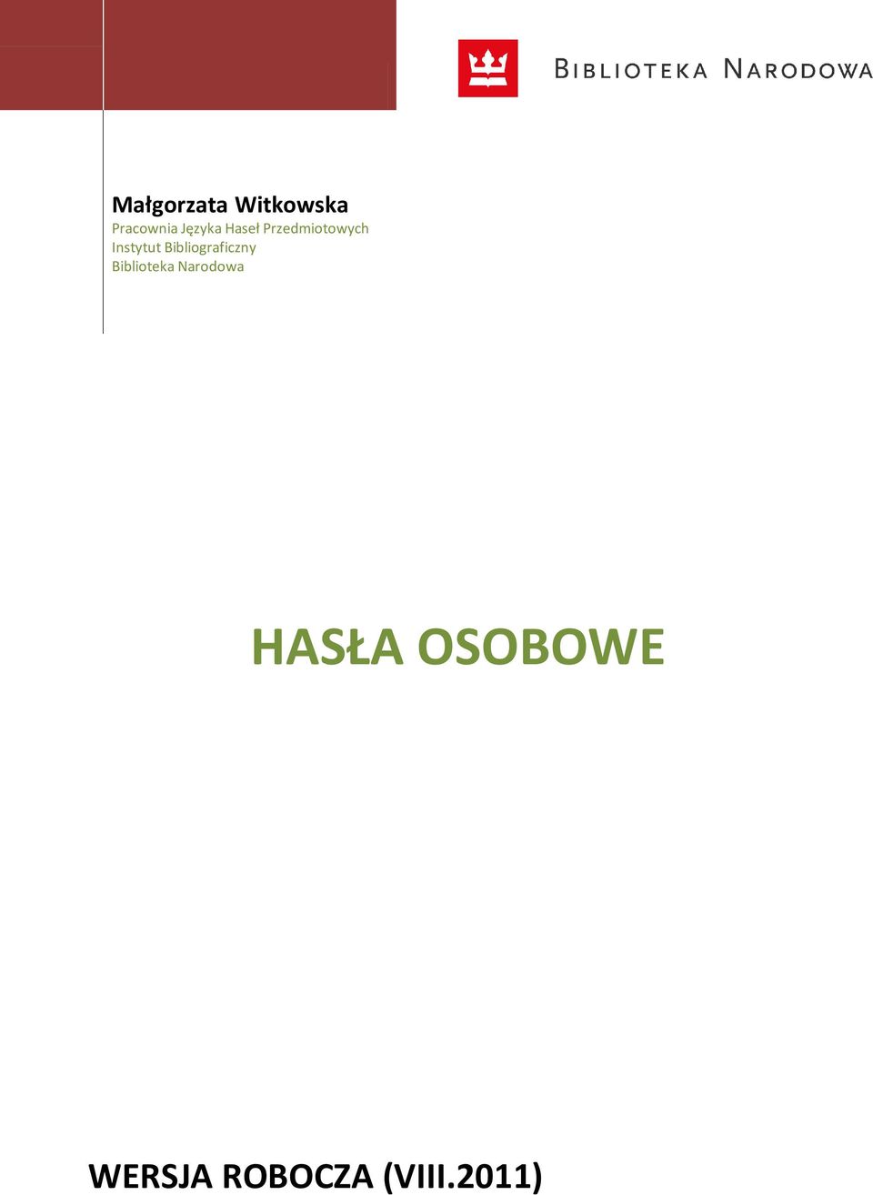 Instytut Bibliograficzny Biblioteka