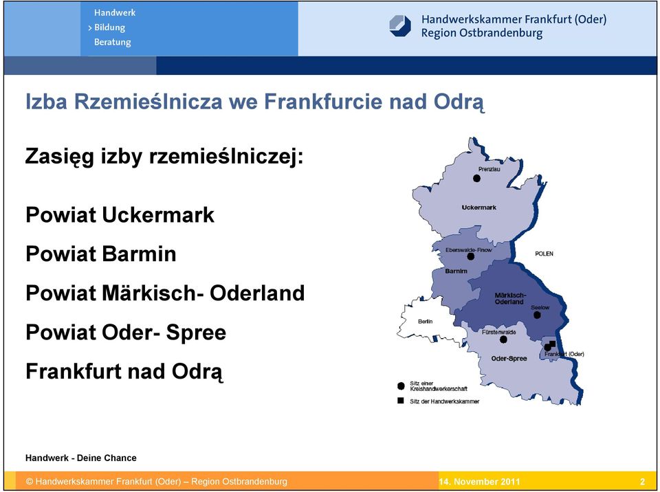 Märkisch- Oderland Powiat Oder- Spree Frankfurt nad Odrą