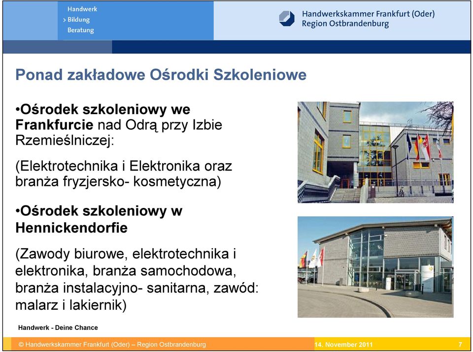 w Hennickendorfie (Zawody biurowe, elektrotechnika i elektronika, branża samochodowa, branża