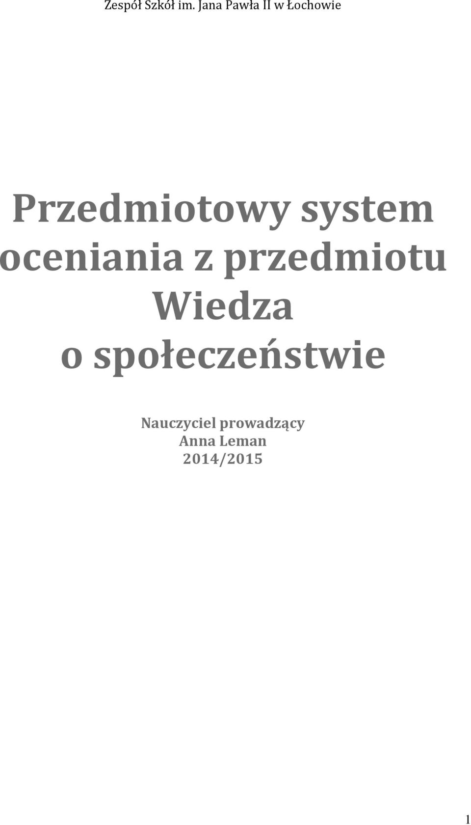 Wiedza o społeczeństwie