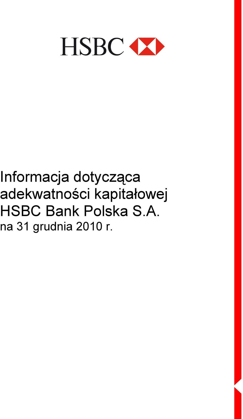 kapitałowej HSBC Bank