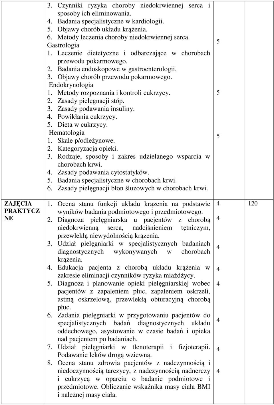 Metody rozpoznania i kontroli cukrzycy. 2. Zasady pielęgnacji stóp. 3. Zasady podawania insuliny.. Powikłania cukrzycy. 5. Dieta w cukrzycy. Hematologia. Skale p/odleżynowe. 2. Kategoryzacja opieki.