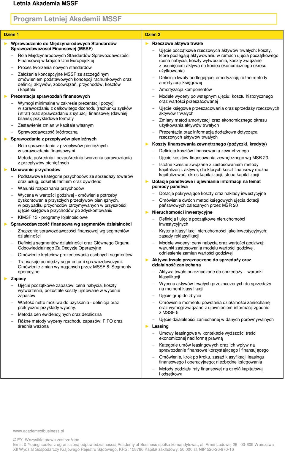 kosztów i kapitału Prezentacja sprawozdań finansowych - Wymogi minimalne w zakresie prezentacji pozycji w sprawozdaniu z całkowitego dochodu (rachunku zysków i strat) oraz sprawozdaniu z sytuacji