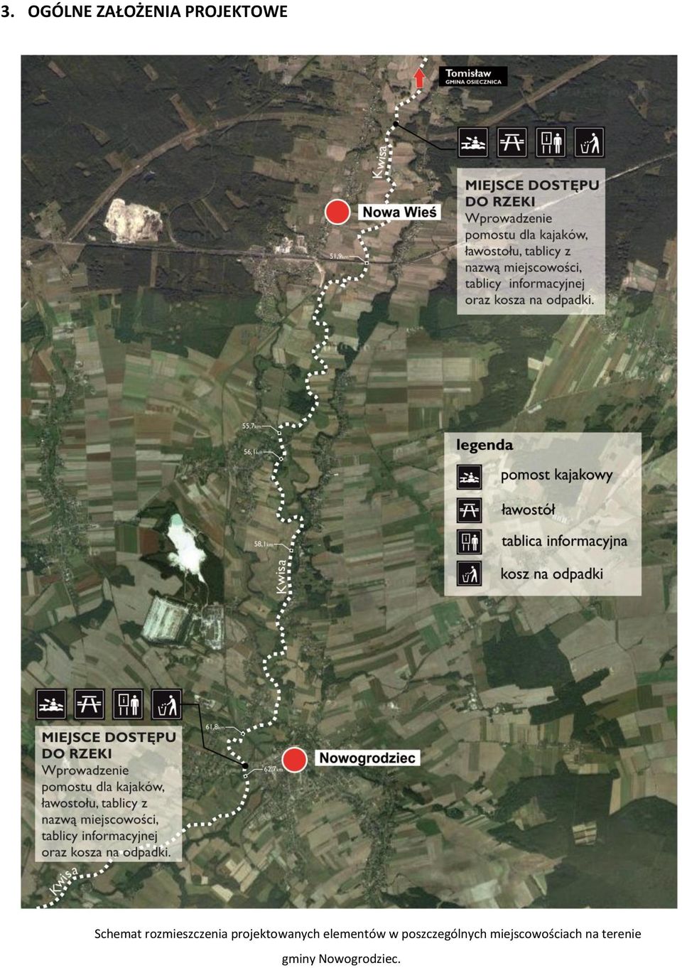 projektowanych elementów w