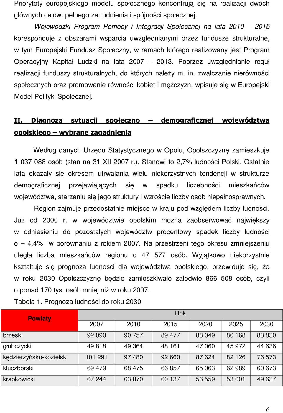 realizowany jest Program Operacyjny Kapitał Ludzki na lata 2007 2013. Poprzez uwzględnianie reguł realizacji funduszy strukturalnych, do których naleŝy m. in.