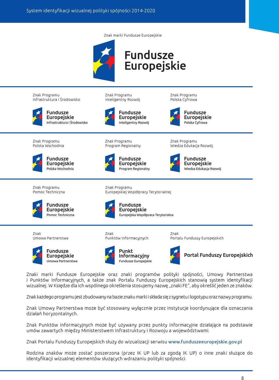 Regionalny Znak Programu Wiedza Edukacja Rozwój Znak Programu Pomoc Techniczna Znak Programu Europejskiej Współpracy Terytorialnej Znak Umowa Partnerstwa Znak Punktów Informacyjnych Znak Portalu