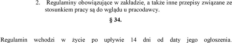 do wglądu u pracodawcy. 34.