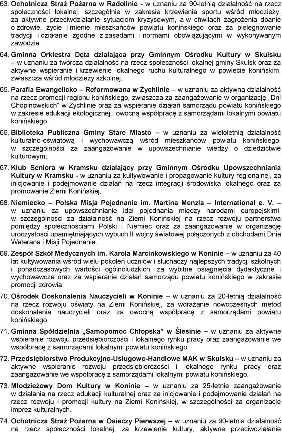 wykonywanym zawodzie. 64.