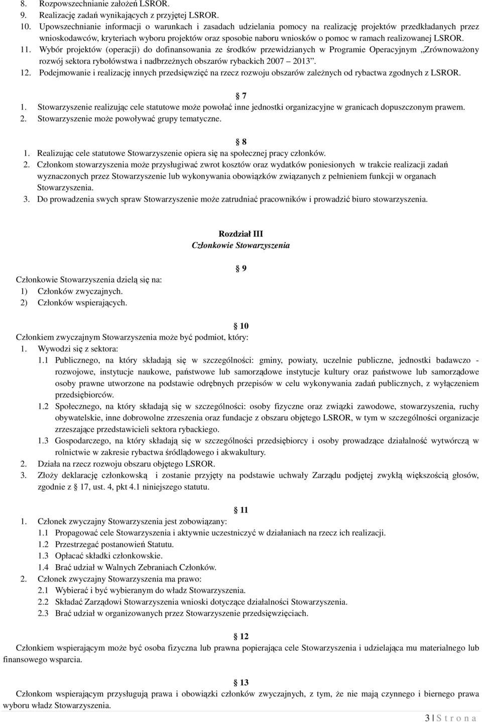 ramach realizowanej LSROR. 11.