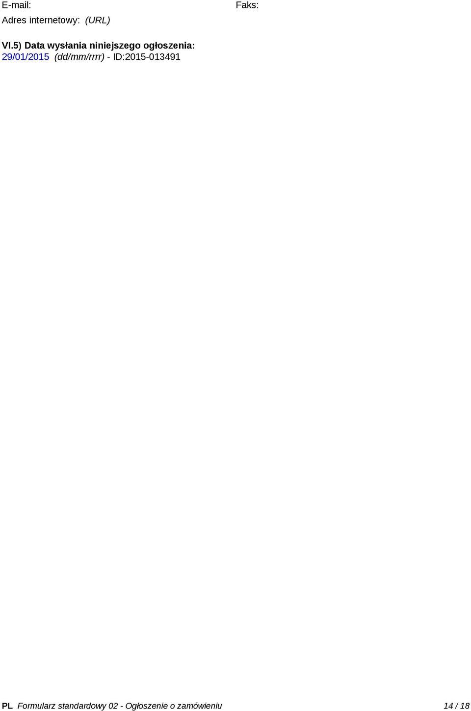 29/01/2015 (dd/mm/rrrr) - ID:2015-013491 PL