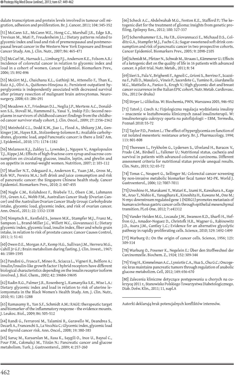 : Dietary patterns related to glycemic index and load and risk of premenopausal and postmenopausal breast cancer in the Western New York Exposure and Breast Cancer Study. Am. J. Clin. Nutr.