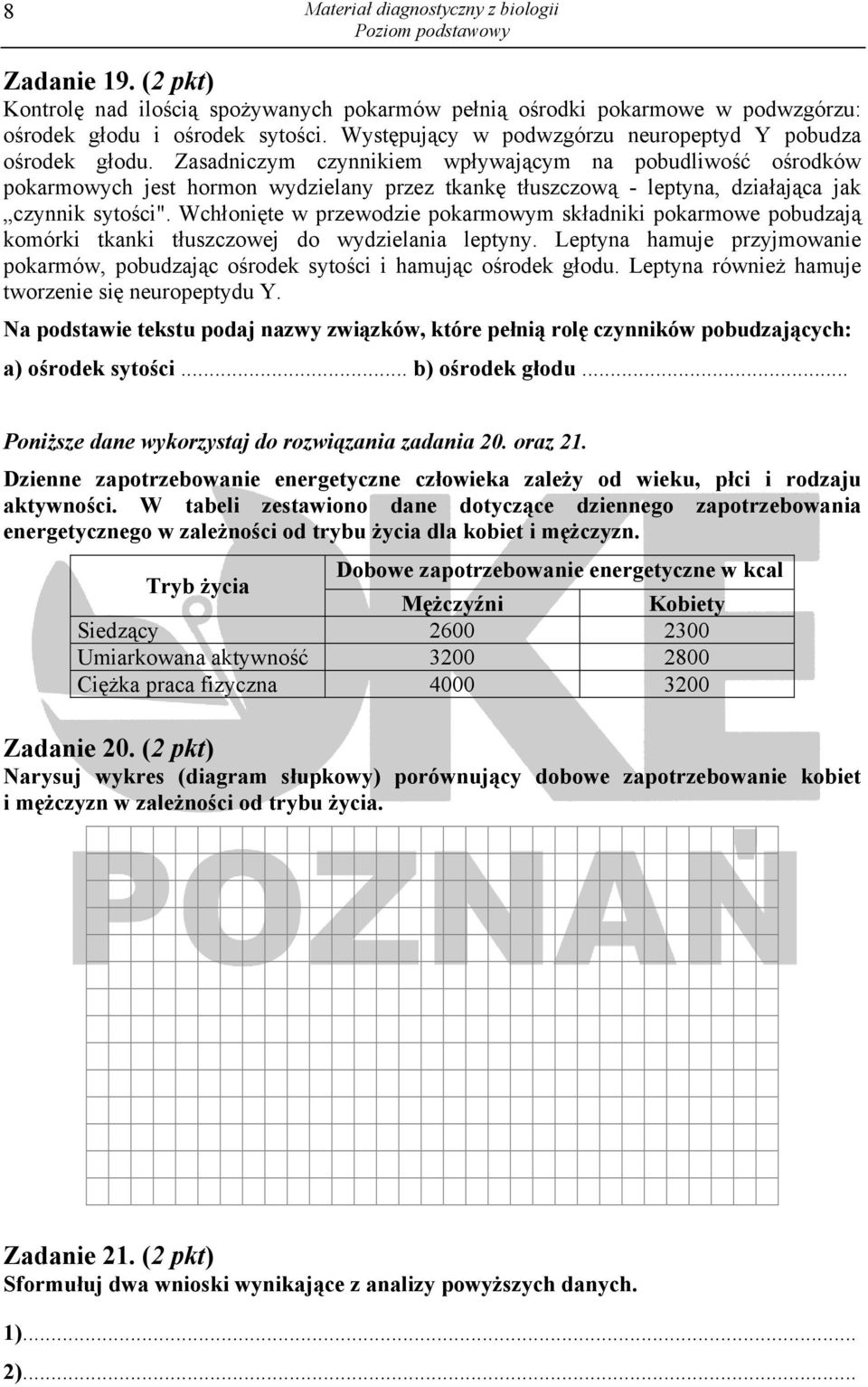 Zasadniczym czynnikiem wpływającym na pobudliwość ośrodków pokarmowych jest hormon wydzielany przez tkankę tłuszczową - leptyna, działająca jak czynnik sytości".