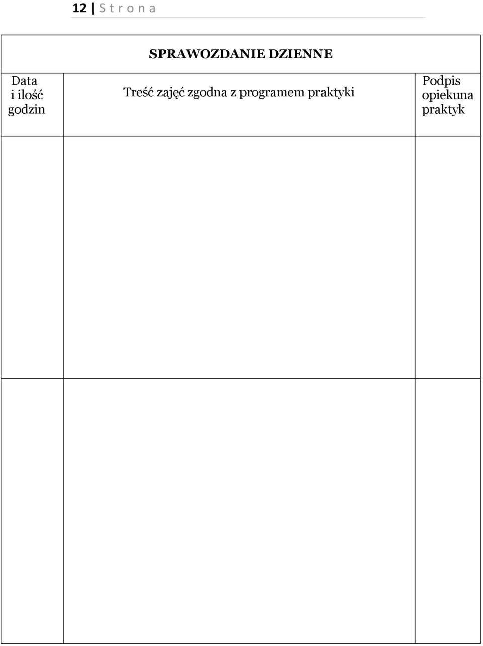 zajęć