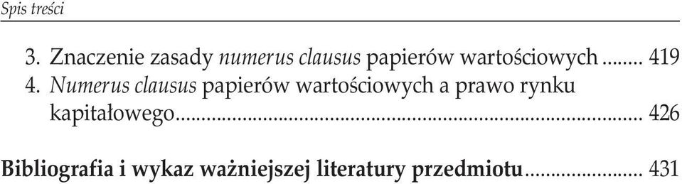 Numerus clausus papierów wartościowych a prawo