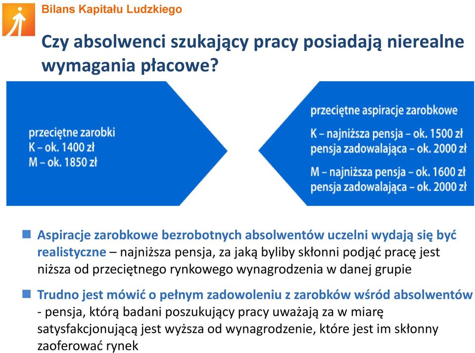 podjąd pracę jest niższa od przeciętnego rynkowego wynagrodzenia w danej grupie Trudno jest mówid o pełnym zadowoleniu z