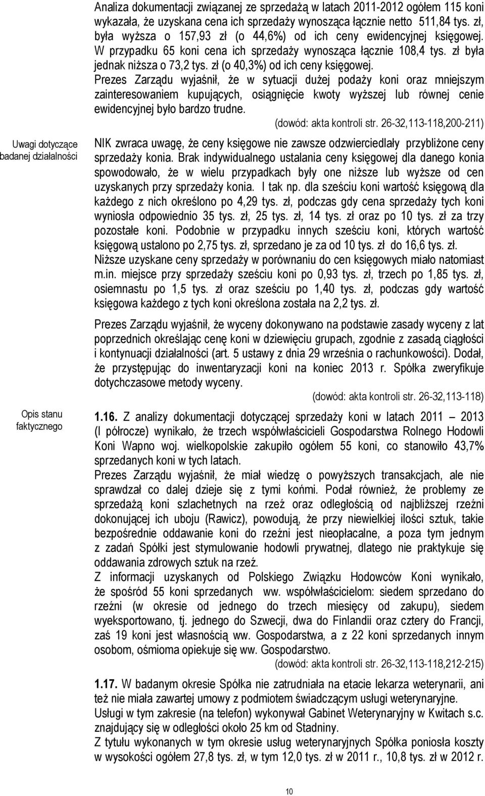 zł (o 40,3%) od ich ceny księgowej.