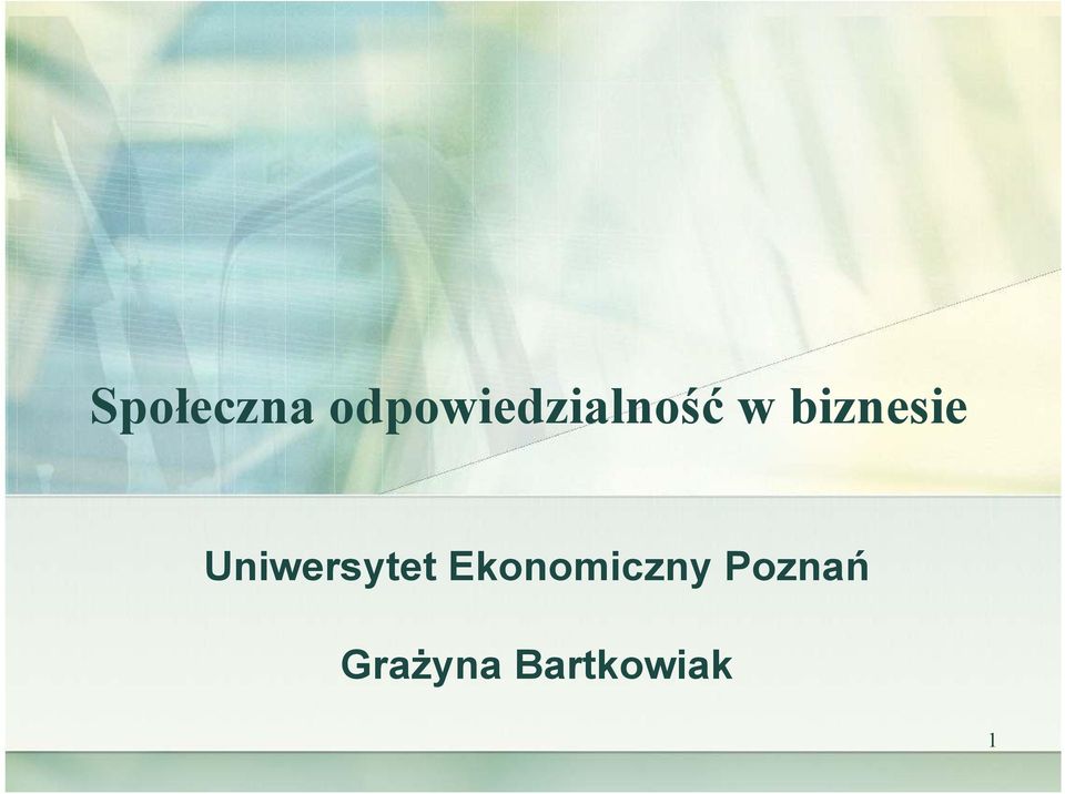 biznesie Uniwersytet